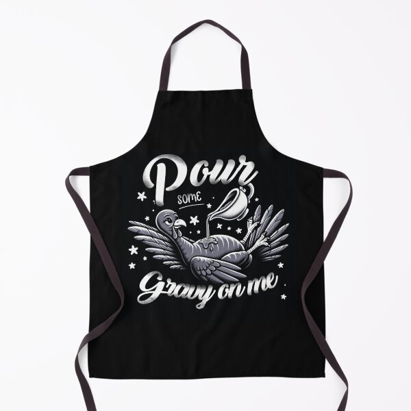 Item preview, Pour Some Gravy On Me Button Up Groovy Thanksgiving Turkey Tee-Shirt designed and sold by olympe-store.
