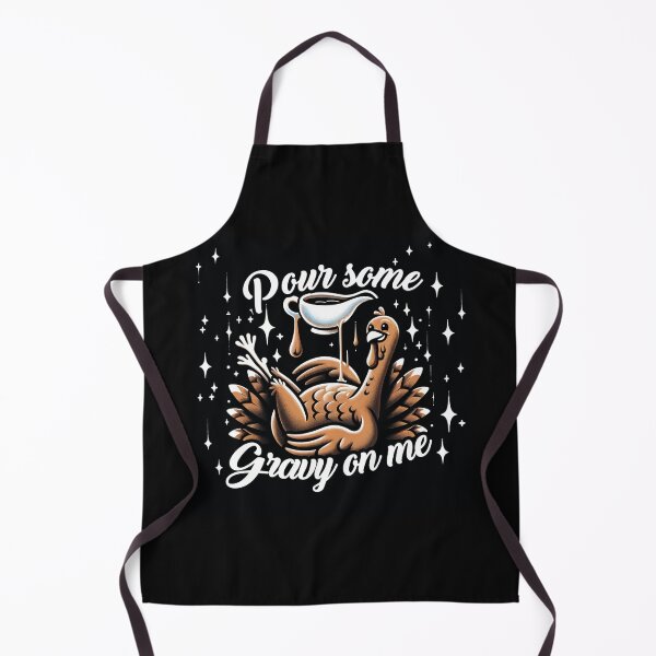 Item preview, Pour Some Gravy On Me Button Up Groovy Thanksgiving Turkey Tee-Shirt designed and sold by olympe-store.