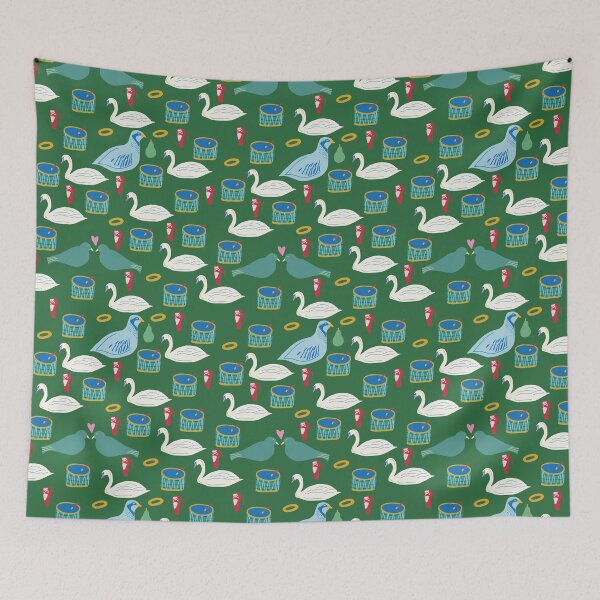 Item preview, Green Days Of Christmas Partridge, Swan Drums Ballet Turtle Dove designed and sold by Lozzie Eliza Designs.