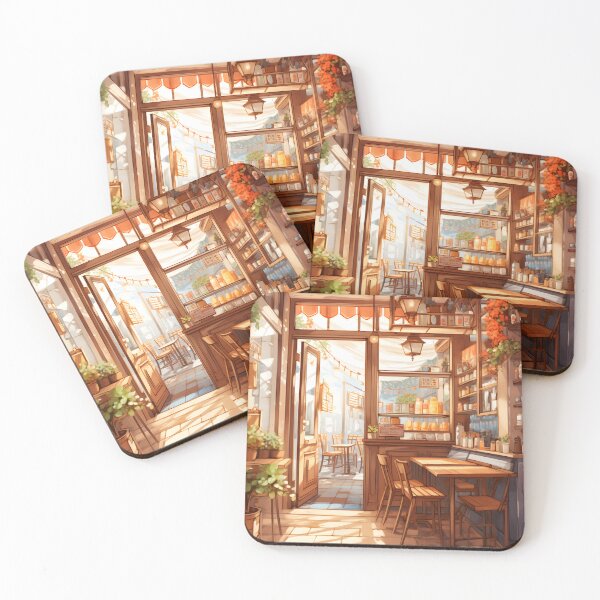 Item preview, Espresso Elegance: A Cozy Watercolor Coffee Shop designed and sold by Shirtastically.