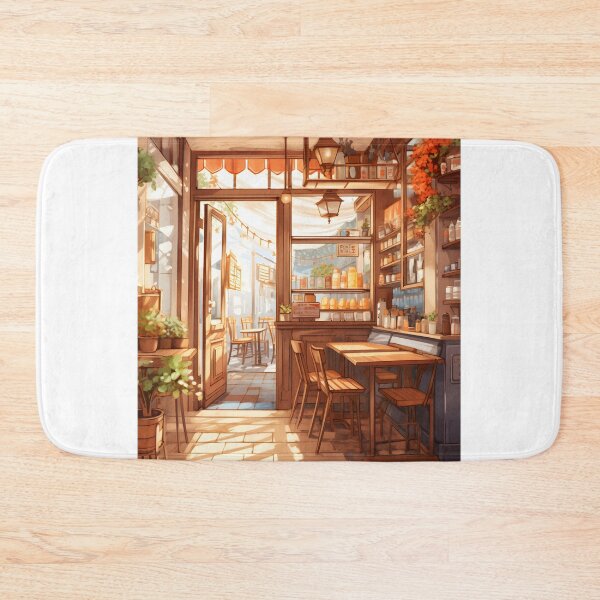 Item preview, Espresso Elegance: A Cozy Watercolor Coffee Shop designed and sold by Shirtastically.
