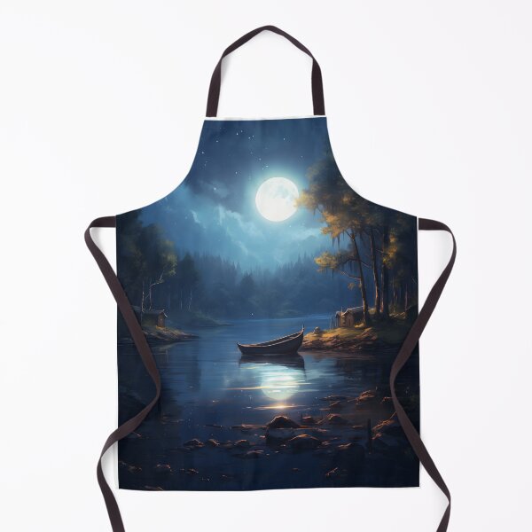 Item preview, Moonlit Mystique: A Serene Lake in Watercolor designed and sold by Shirtastically.