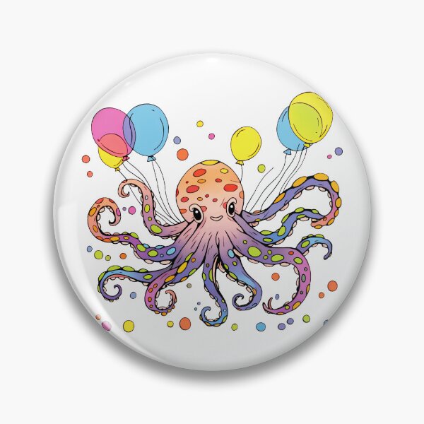 Item preview, Octopus' Balloon Party designed and sold by DenseColor.