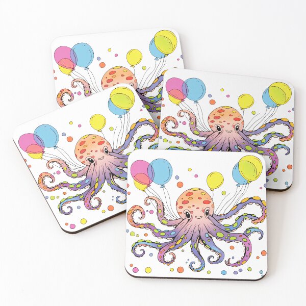 Artikelvorschau, Octopus' Ballonparty entworfen und verkauft von DenseColor.