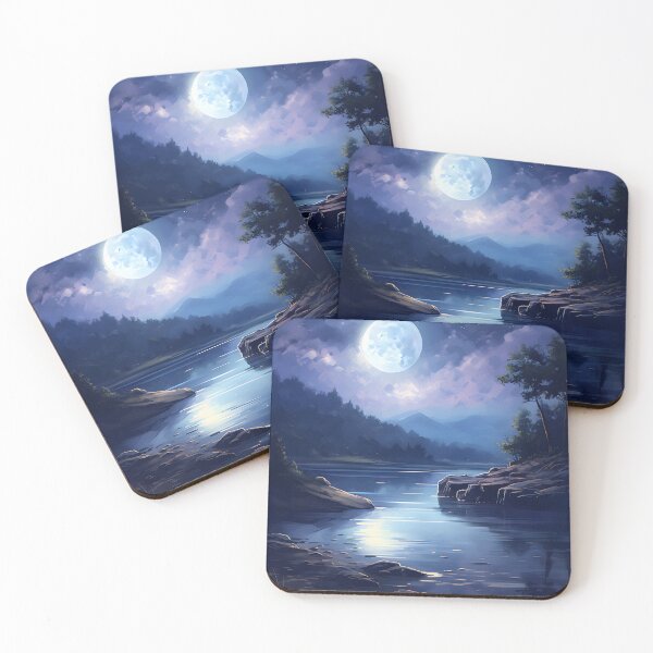 Item preview, Lake Luminosity: Serene Watercolor Scene designed and sold by Shirtastically.