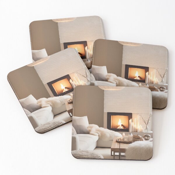Item preview, Cozy Winter Evening by the Fireplace designed and sold by FireScreen.