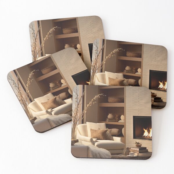 Item preview, Cozy Winter Evening by the Fireplace designed and sold by FireScreen.