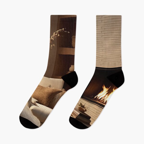 Item preview, Cozy Winter Evening by the Fireplace designed and sold by FireScreen.