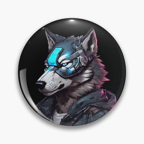Item preview, Cybernetic Wolf in a beautiful Glow, Robotic Future designed and sold by Aquillashop.