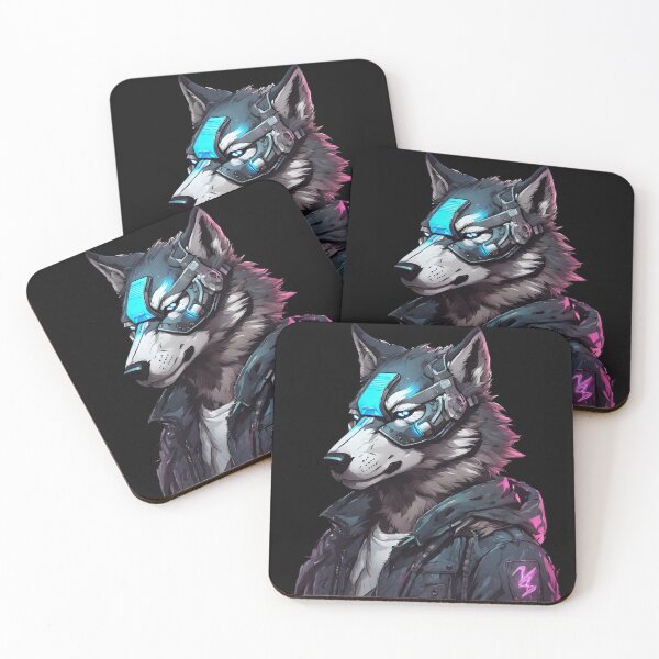 Item preview, Cybernetic Wolf in a beautiful Glow, Robotic Future designed and sold by Aquillashop.