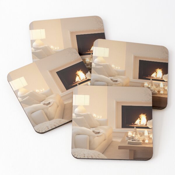 Item preview, Cozy Winter Evening by the Fireplace designed and sold by FireScreen.