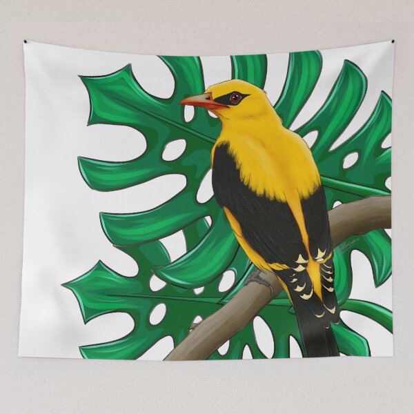 Item preview, Indian Golden Oriole With Background designed and sold by Sitious.