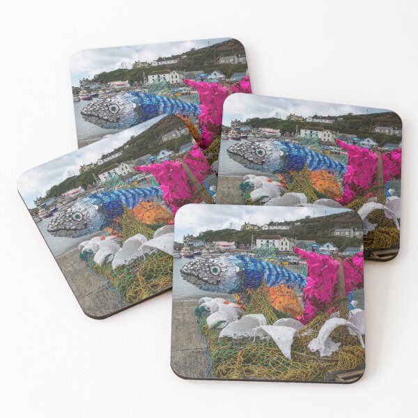 Item preview, Porthleven Harbour, Plastic fish,from the ocean designed and sold by kathleenjean.