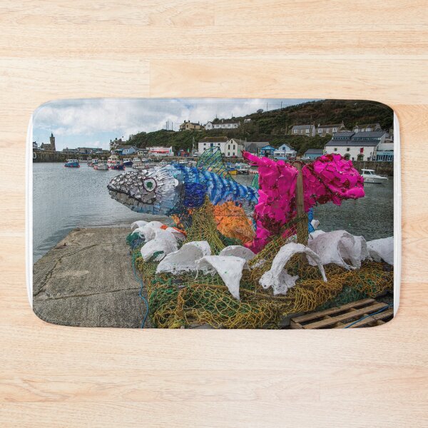 Item preview, Porthleven Harbour, Plastic fish,from the ocean designed and sold by kathleenjean.