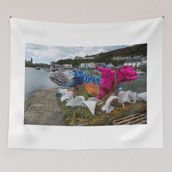 Item preview, Porthleven Harbour, Plastic fish,from the ocean designed and sold by kathleenjean.