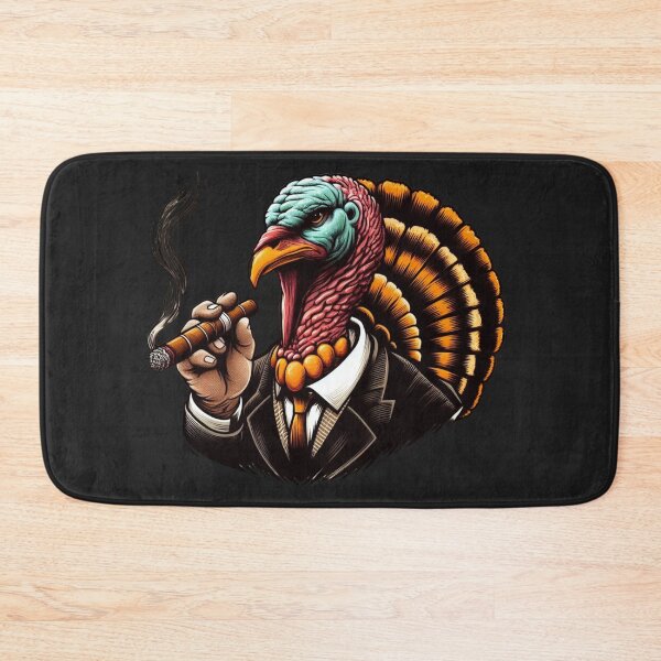 Item preview, Funny Turkey Smoking a Cigarette Thanksgiving Funny Art Humanlike Animal  Autumn| Happy Thanksgiving!  Men Unisex designed and sold by FestivePalette.