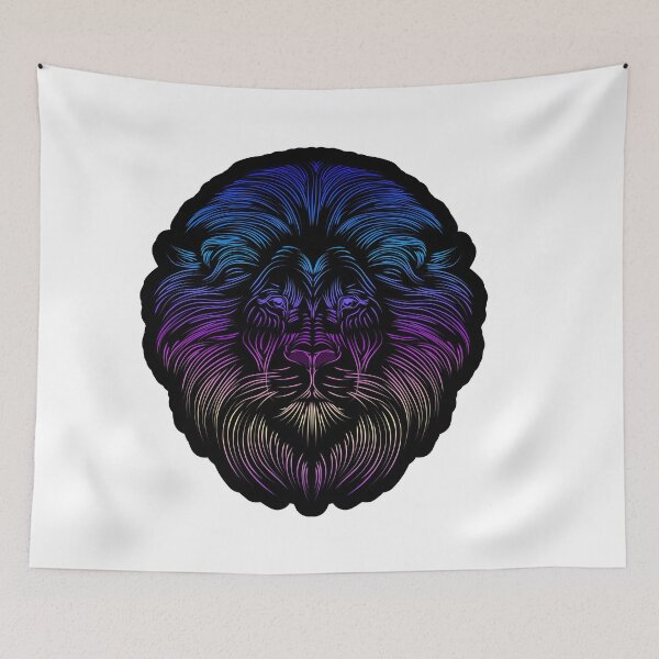 Item preview, Abstract Purple Lion designed and sold by WorldEngine.