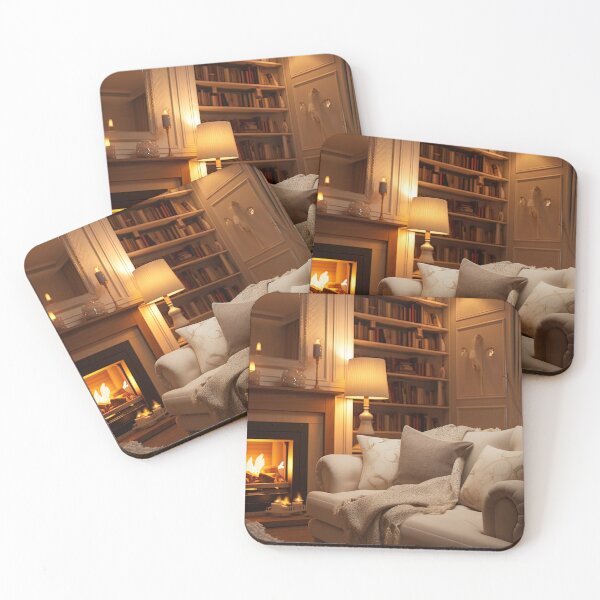 Item preview, Cozy Winter Evening by the Fireplace designed and sold by FireScreen.