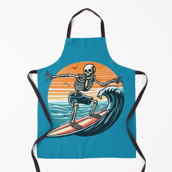 Item preview, Surfing Skeleton Retro Design designed and sold by Coffee Lifestyle.