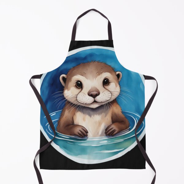 Item preview,  cute thin otter watercolor designed and sold by aipaint.