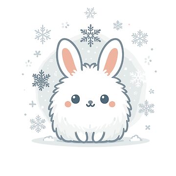 Artwork thumbnail, A Winter Wonderland Rabbit Kawaii style by hidden-design