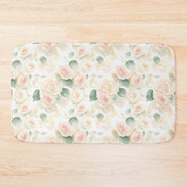 Item preview, Watercolor Peachy and Milky Roses Flower Art designed and sold by Victoria Riabov.