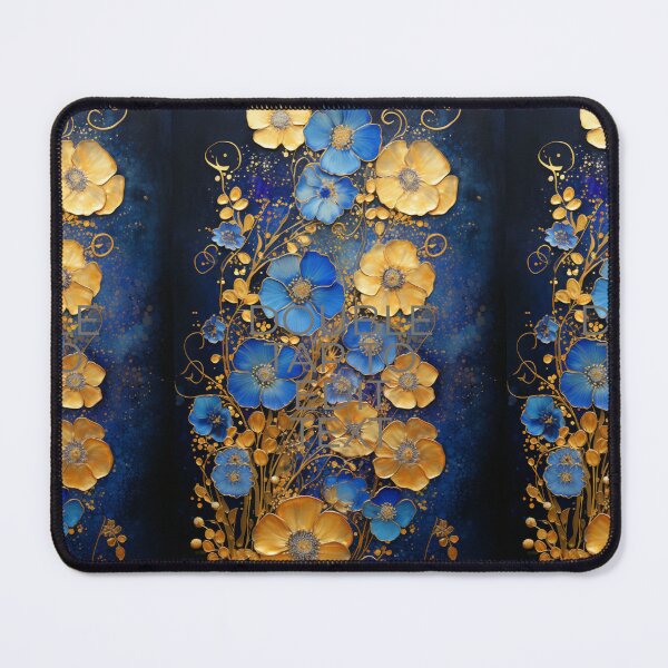 Item preview, Blue and gold Flower Arrangement designed and sold by 3po3.