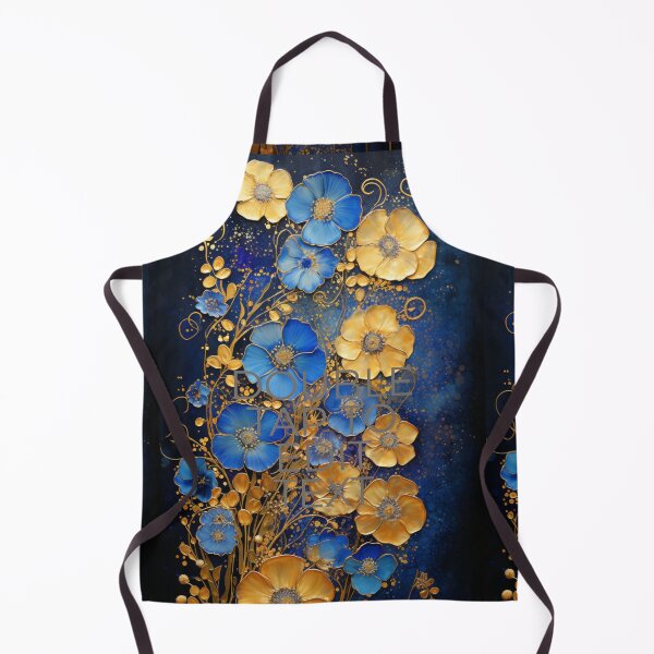 Item preview, Blue and gold Flower Arrangement designed and sold by 3po3.