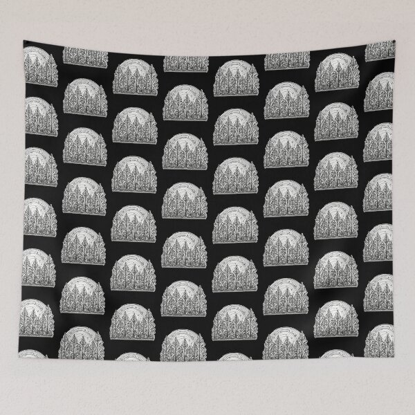 Item preview, Repetitive Patterns of plant in black and white designed and sold by SleeeepyStudio.