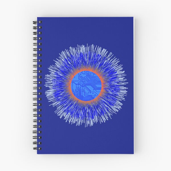 Item preview, Blue Electronic Chip Sun Burst, Ignite Cybernectics designed and sold by LZenDesigns.