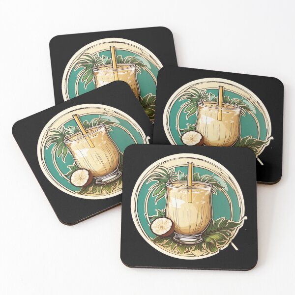 Item preview, Coconut Drink with Lime on the Beach Sunny Day designed and sold by NautiChic.