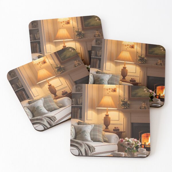 Item preview, Cozy Winter Evening by the Fireplace designed and sold by FireScreen.