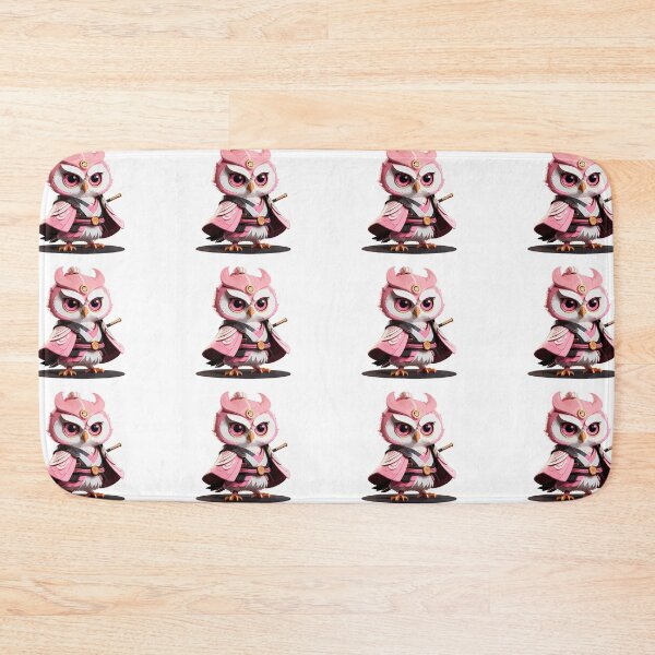 Item preview, Gifts for Special day, pink owl in samurai costume. designed and sold by Noonnuch.