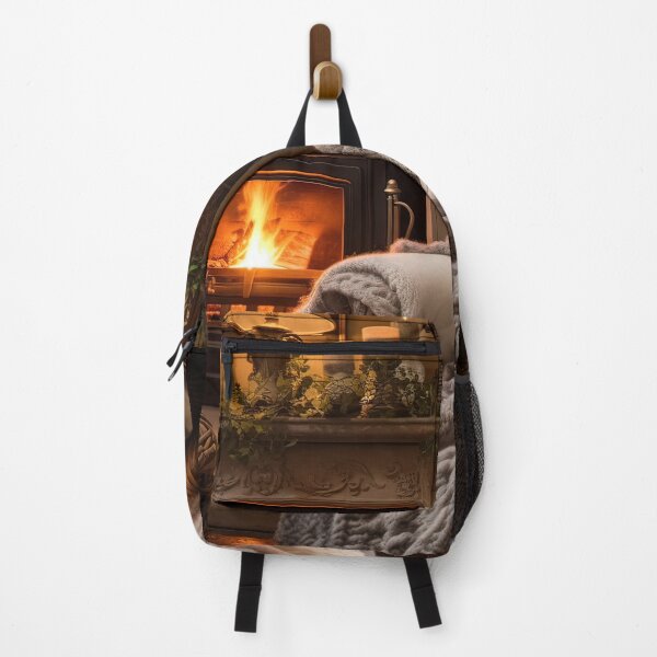 Item preview, Cozy Winter Evening by the Fireplace designed and sold by FireScreen.