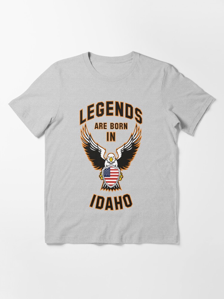 Alternate view of Legends are born in Idaho Essential T-Shirt