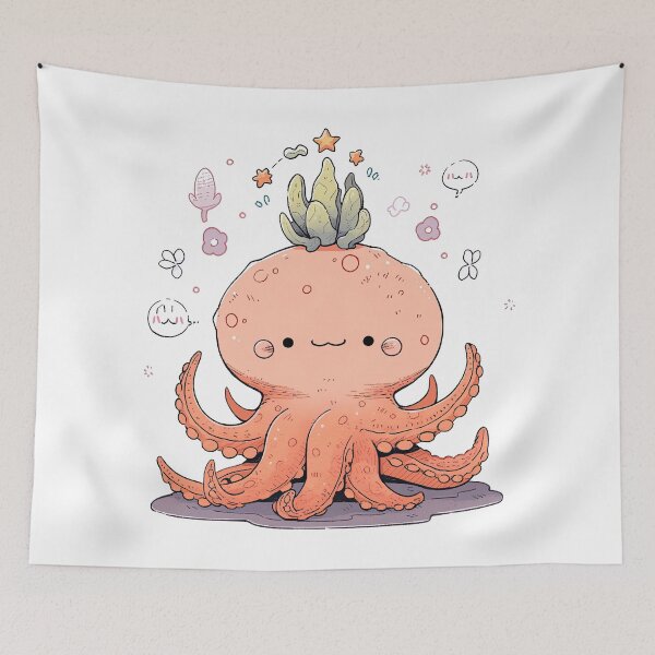 Item preview, Seaweed Crown Octopus designed and sold by DenseColor.