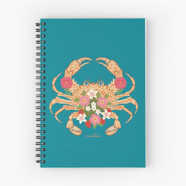 Item preview, Floral Crab designed and sold by Sarah Abbott-Vaughan.