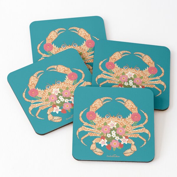 Item preview, Floral Crab designed and sold by Sarah Abbott-Vaughan.