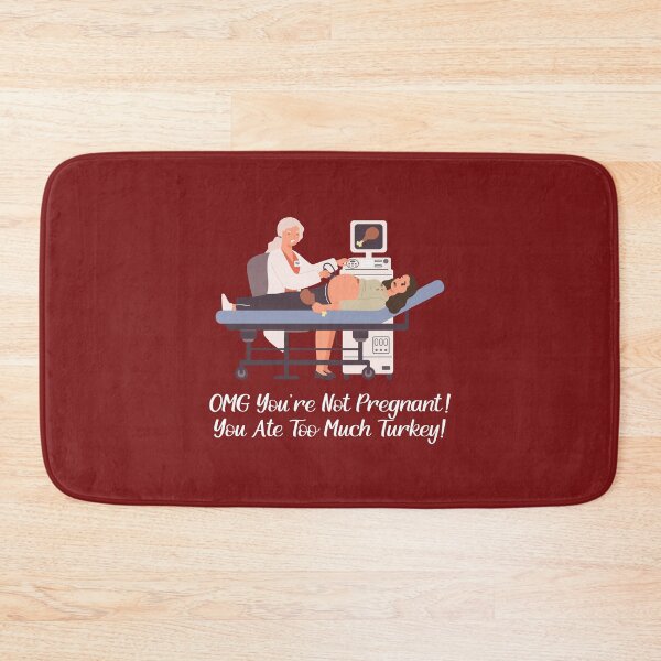 Item preview, THANKSGIVING - Not pregnant, just ate too much turkey! designed and sold by SlappyWares.
