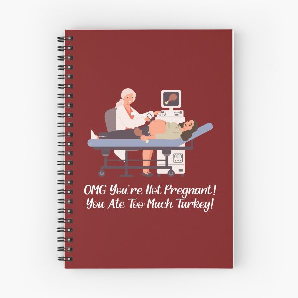 Item preview, THANKSGIVING - Not pregnant, just ate too much turkey! designed and sold by SlappyWares.