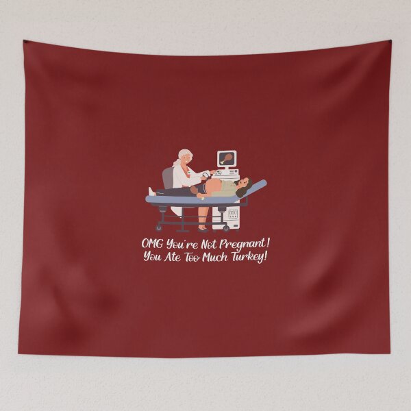 Item preview, THANKSGIVING - Not pregnant, just ate too much turkey! designed and sold by SlappyWares.