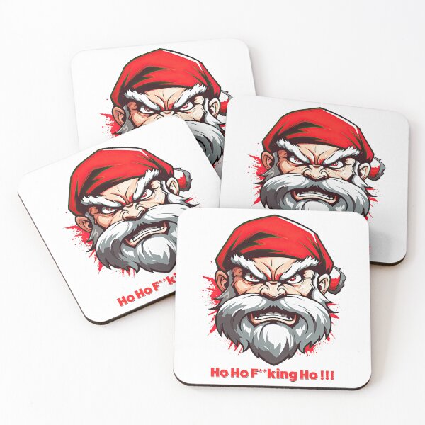 Item preview, Angry Santa - Ho Ho F**king Ho !!! designed and sold by Totalthrive.