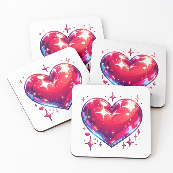 Item preview, Red Anime Heart designed and sold by MomiDStudio.