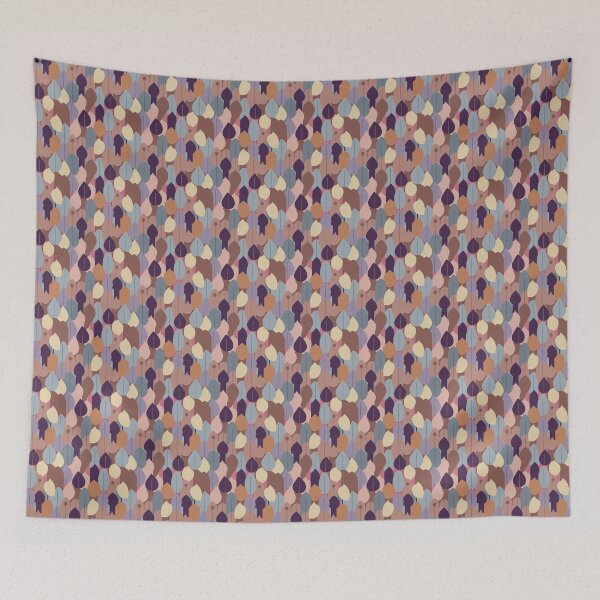 Aperçu de l'œuvre Muted Summer / Soft Summer pattern, skin-tone matching, personal color analysis, PCA, mid-century modern créée et vendue par look4seasons.