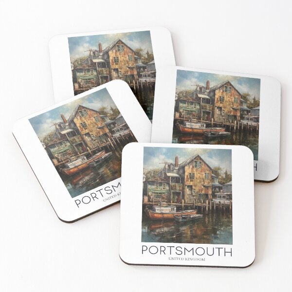 Item preview, A Painting of the Portsmouth Harbour - United Kingdom designed and sold by StudioRedKoala.