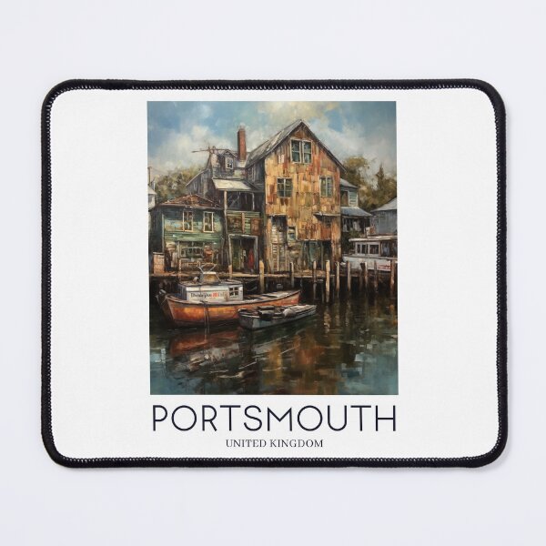 Item preview, A Painting of the Portsmouth Harbour - United Kingdom designed and sold by StudioRedKoala.