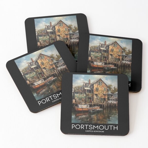 Item preview, A Painting of the Portsmouth Harbour - United Kingdom designed and sold by StudioRedKoala.
