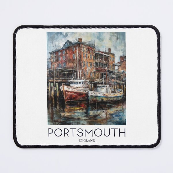 Item preview, A Painting of the Portsmouth Harbour - England designed and sold by StudioRedKoala.