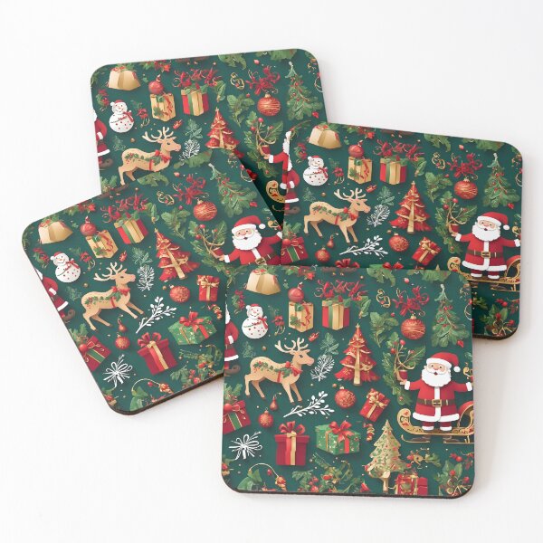Item preview, Classic Christmas Icons Pattern designed and sold by Fivelok.