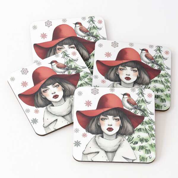 Item preview, Whimsical Winter  Girl, Christman Girl designed and sold by innovationTR.